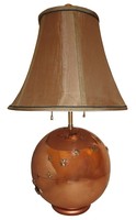 American Art Deco Copper Table Lamp